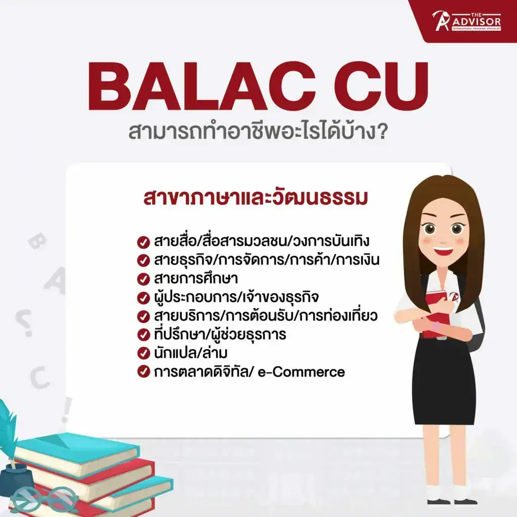 จบจาก BALAC จุฬาฯ สามารถทำอาชีพอะไรได้บ้าง